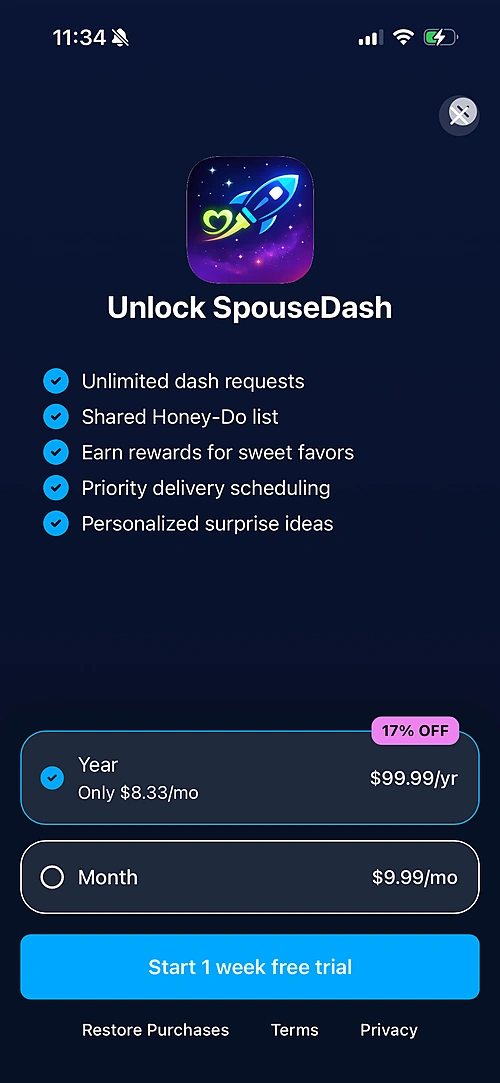 Unlock SpouseDash